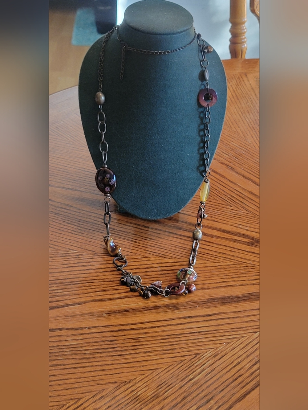Multicolor Statement Bead Necklace - Women Jewelry 41"